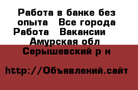 Работа в банке без опыта - Все города Работа » Вакансии   . Амурская обл.,Серышевский р-н